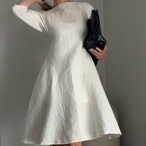 $2090 Jil Sander linen dress S